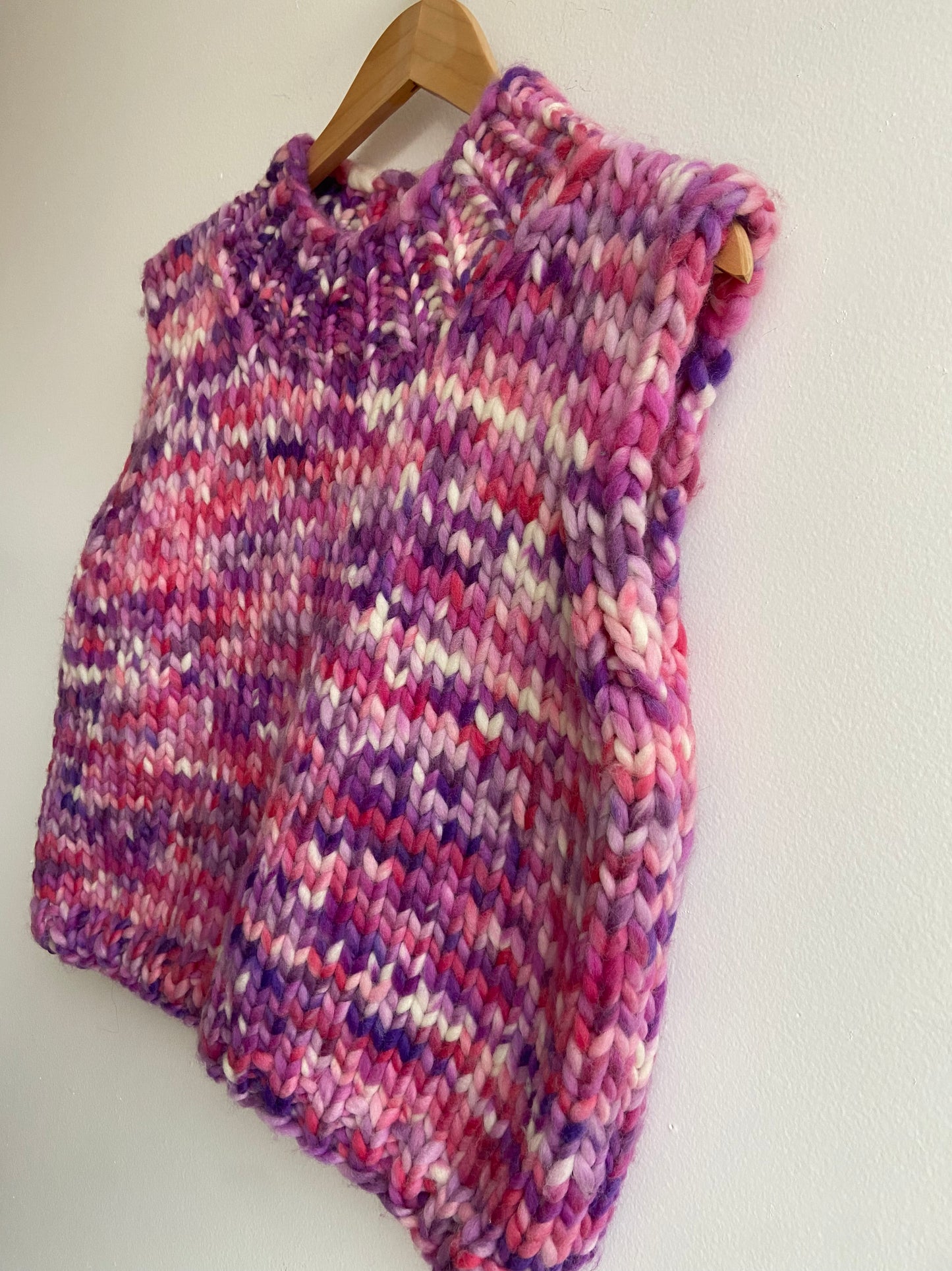Chunky super soft wool vest SS 1-2