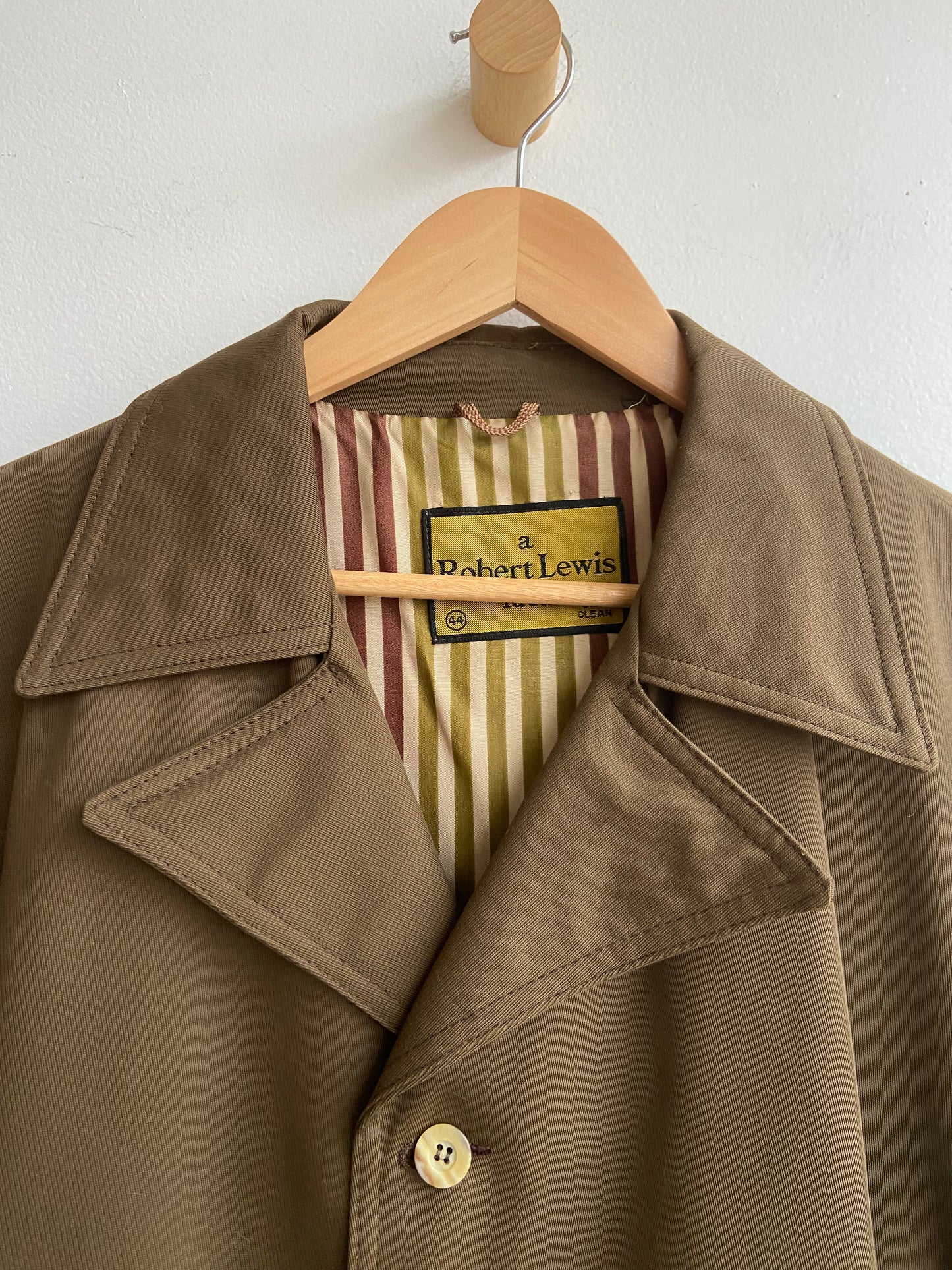 Vintage olive green belted coat SS 2 (Now $62)