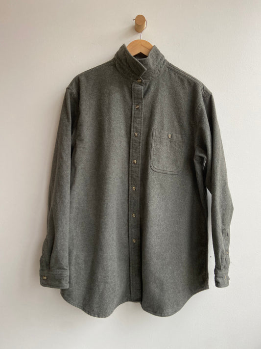 Grey flannel button-up SS 3