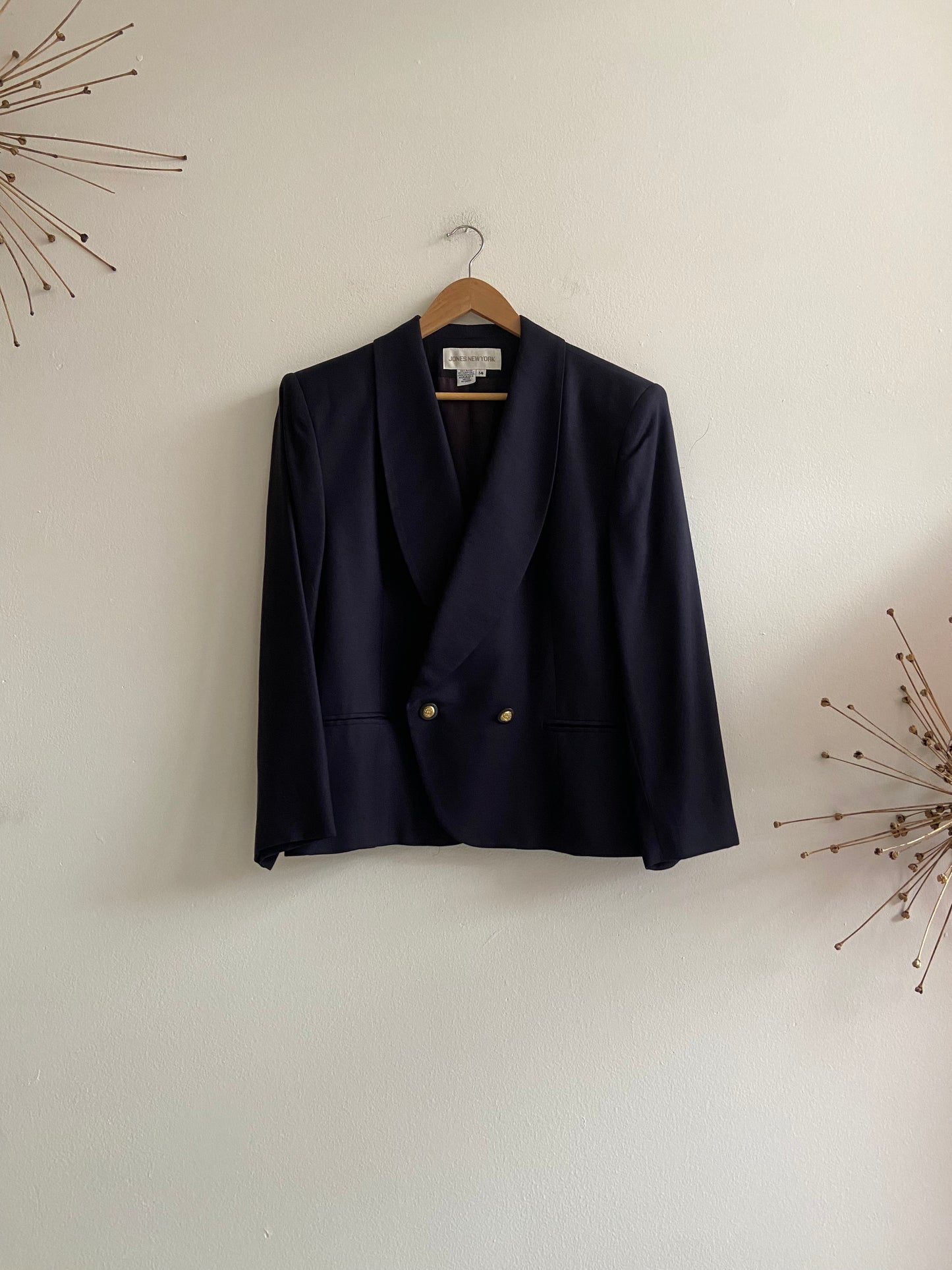 Blazer navy blue fancy button SS 1-2