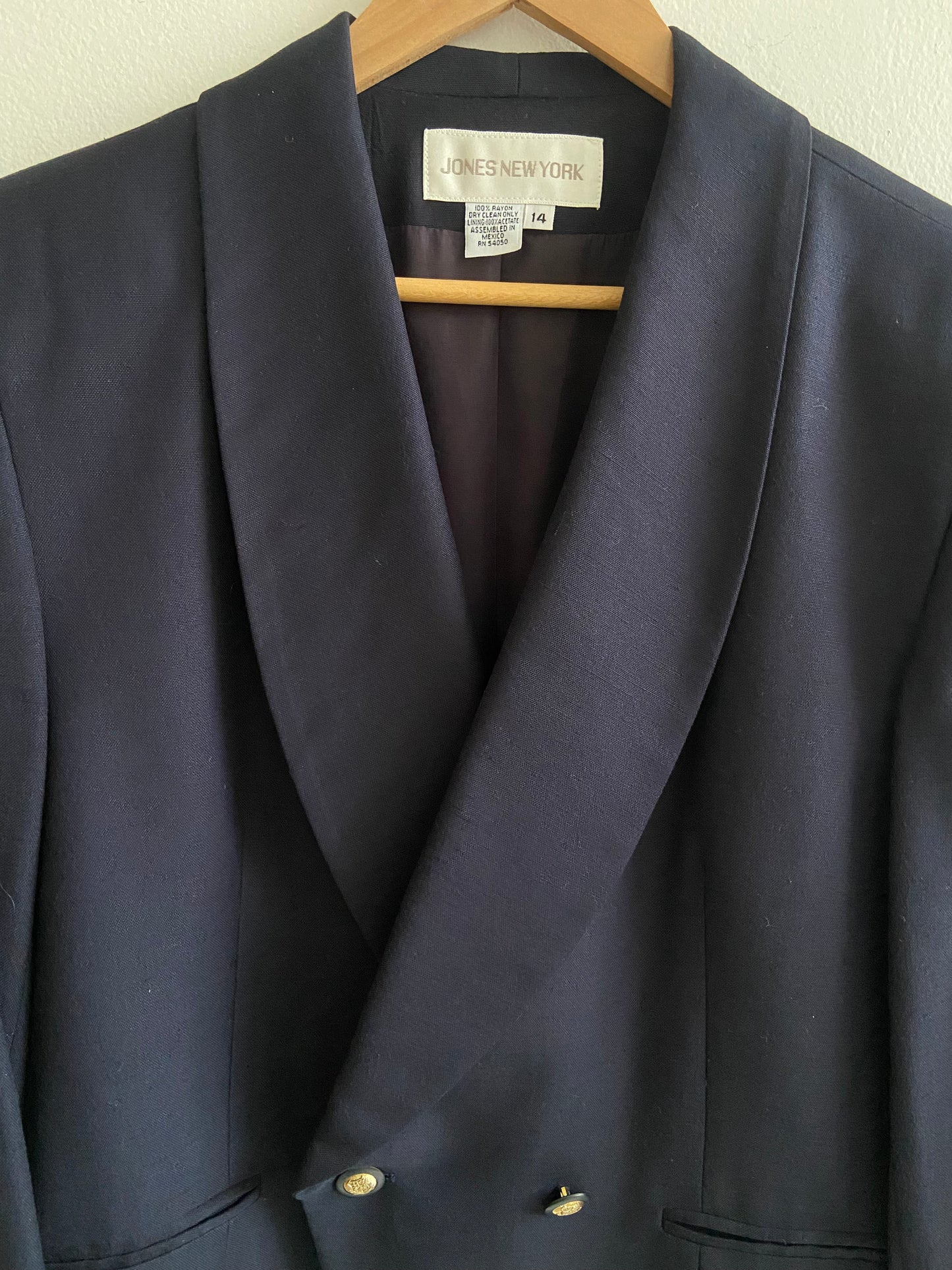 Blazer navy blue fancy button SS 1-2