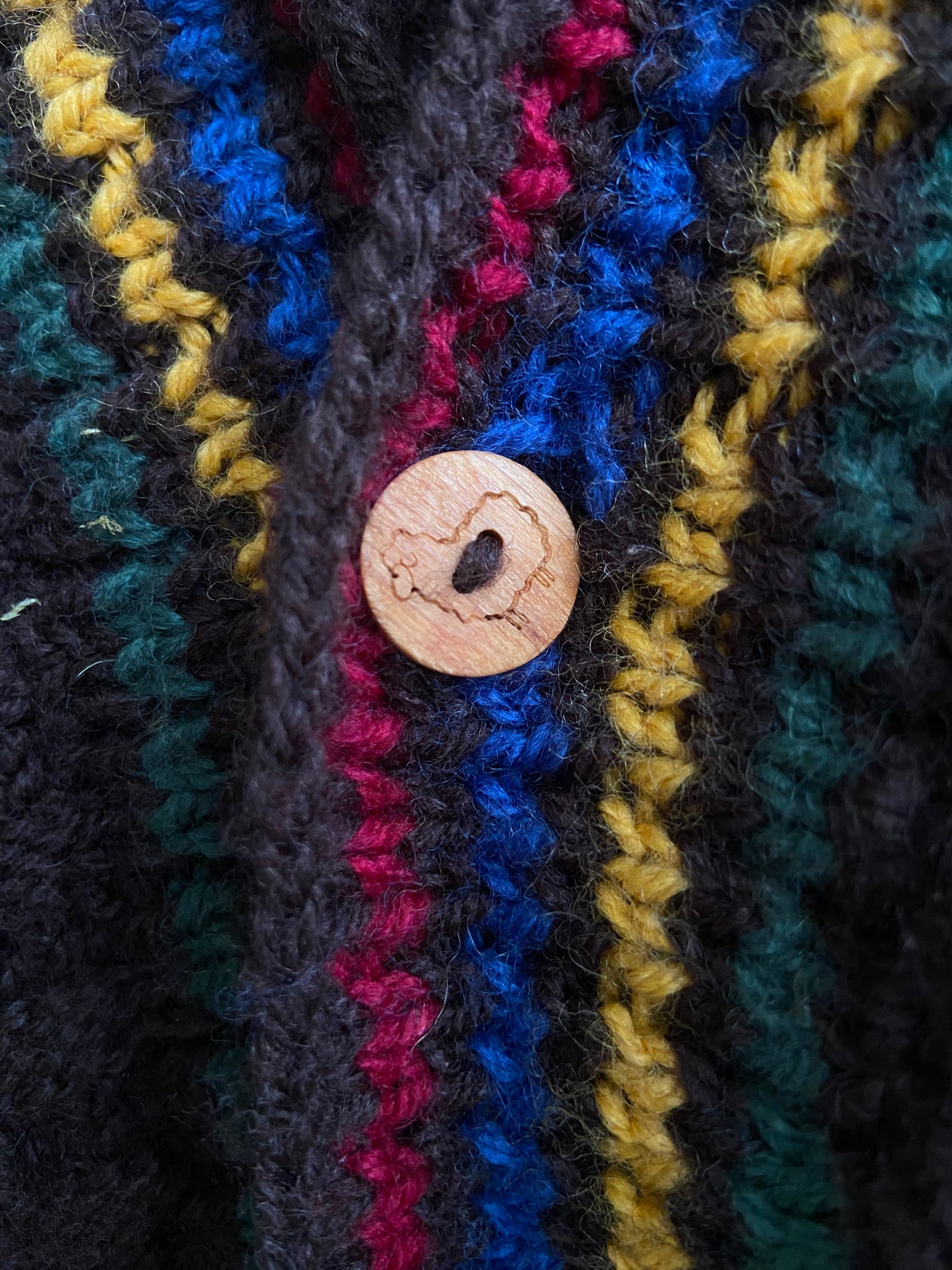 Little. Ones brown soft wool cardigan sz 4-6