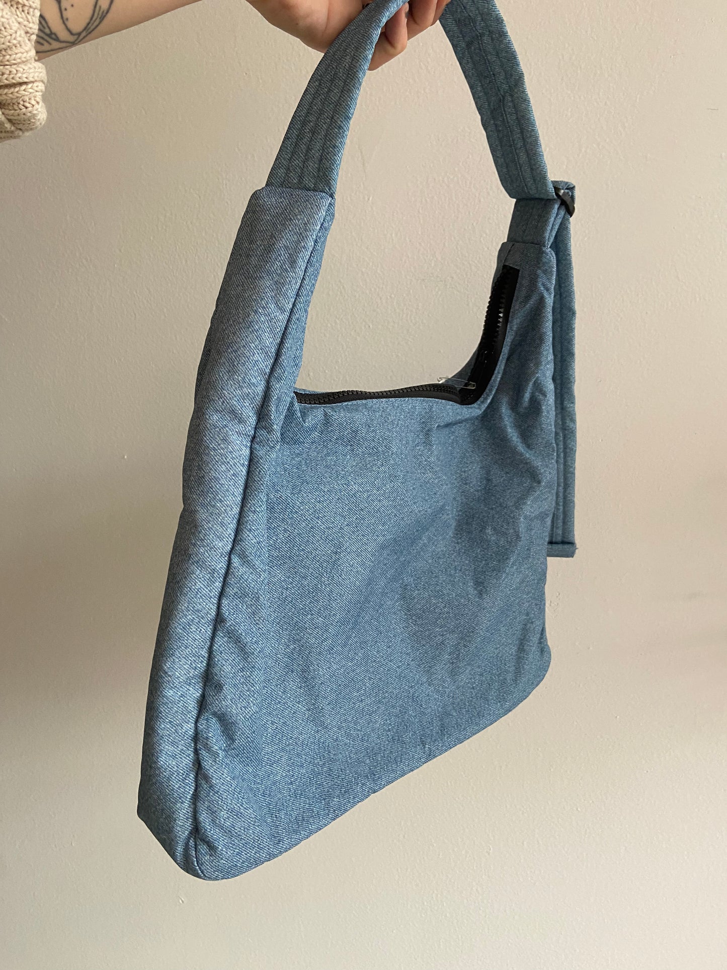 Baggu nylon shoulder bag digital denim