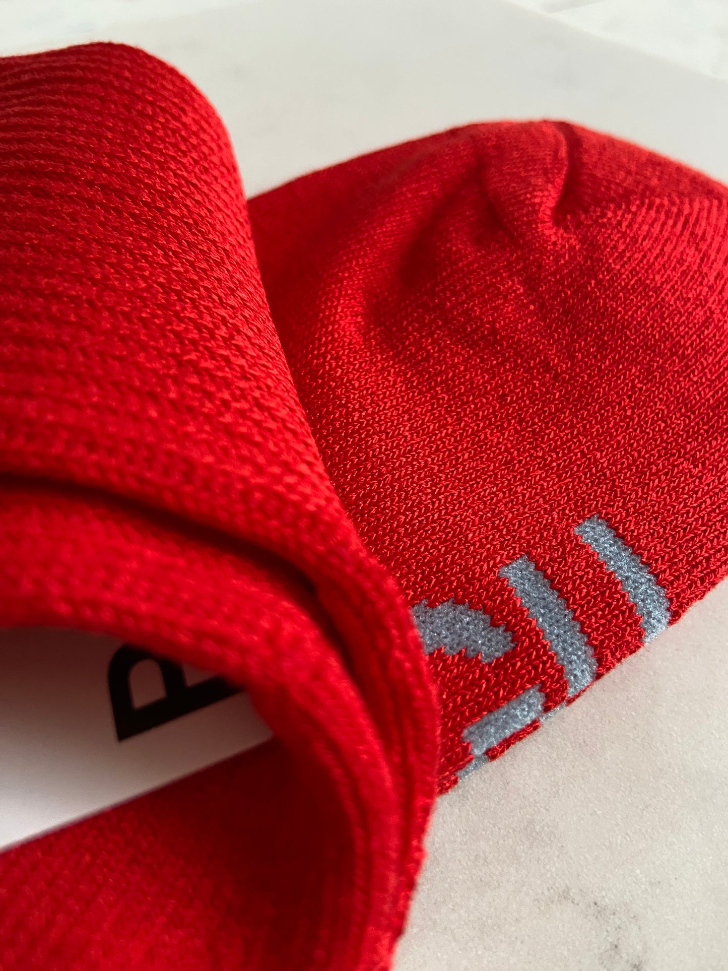 Baggu ribbed socks red