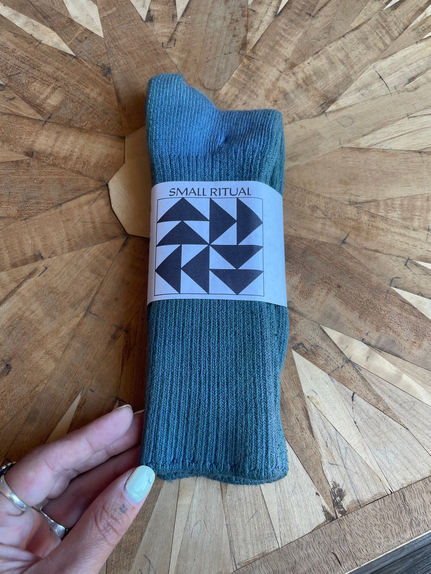 Small Ritual Hand Dyed 100% Cotton Socks