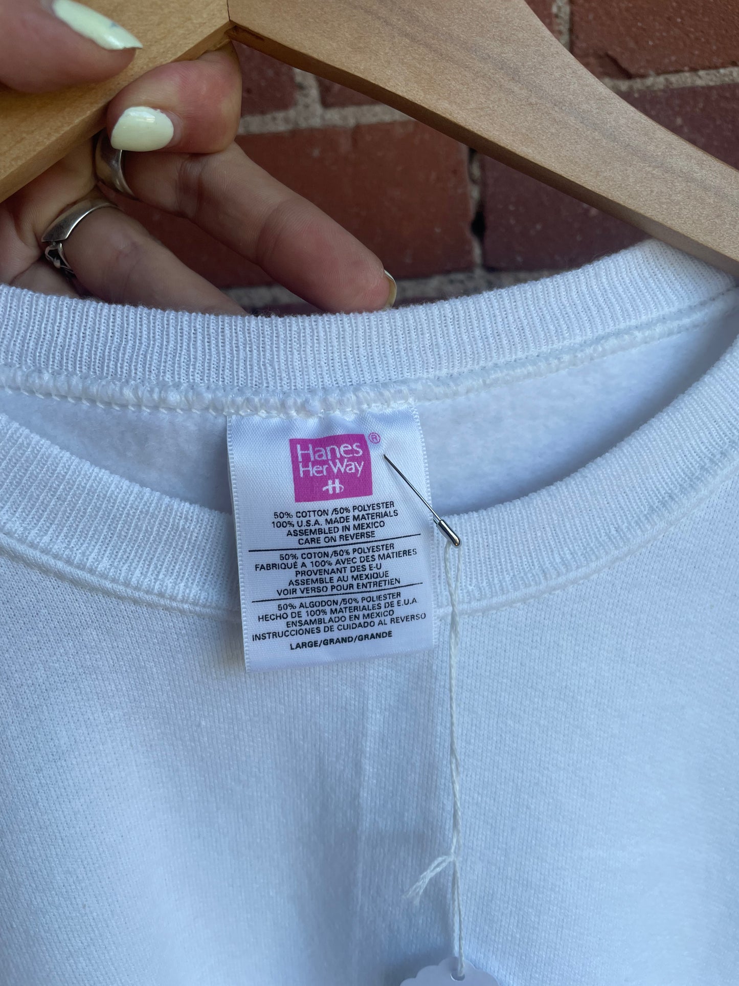 Vintage White Crewneck Sweatshirt SS2