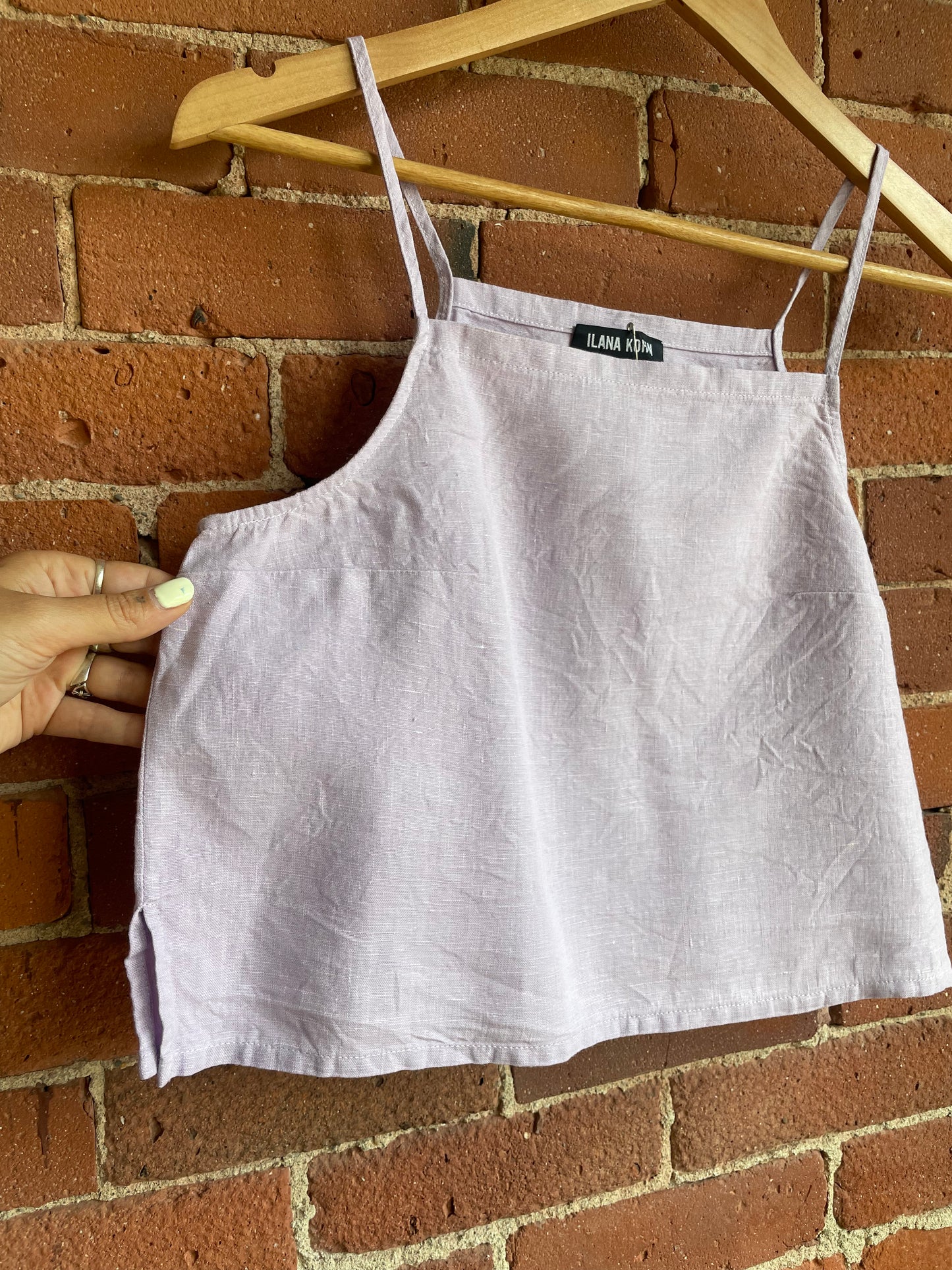 Ilana Kohn Lilac Linen Top SS1-2