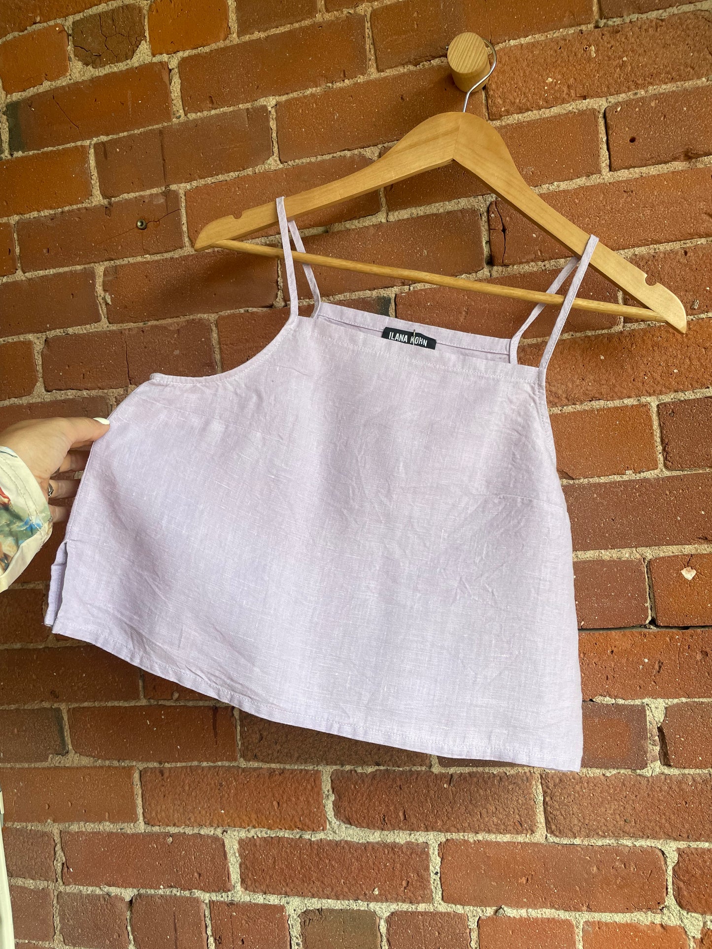 Ilana Kohn Lilac Linen Top SS1-2