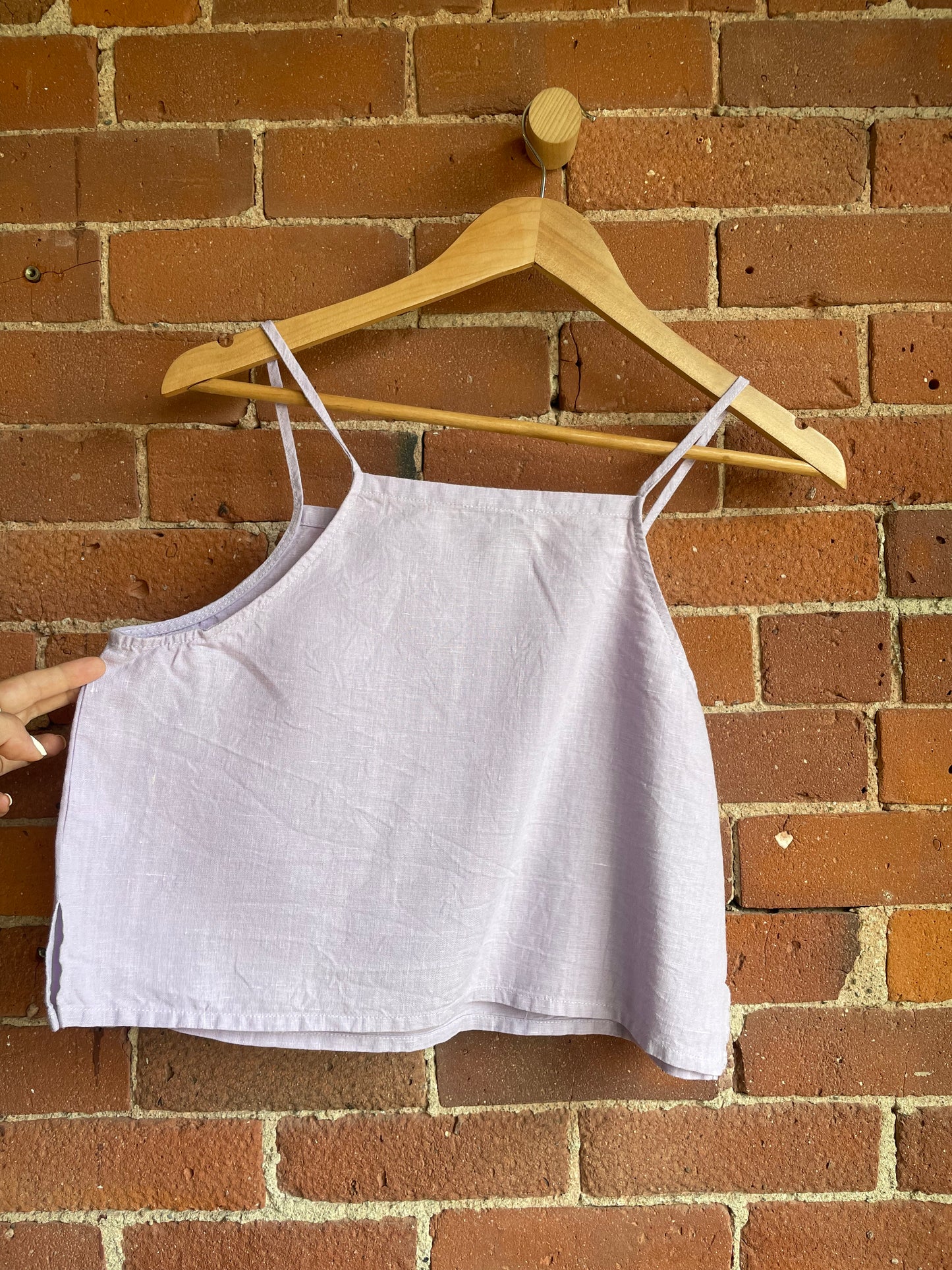 Ilana Kohn Lilac Linen Top SS1-2