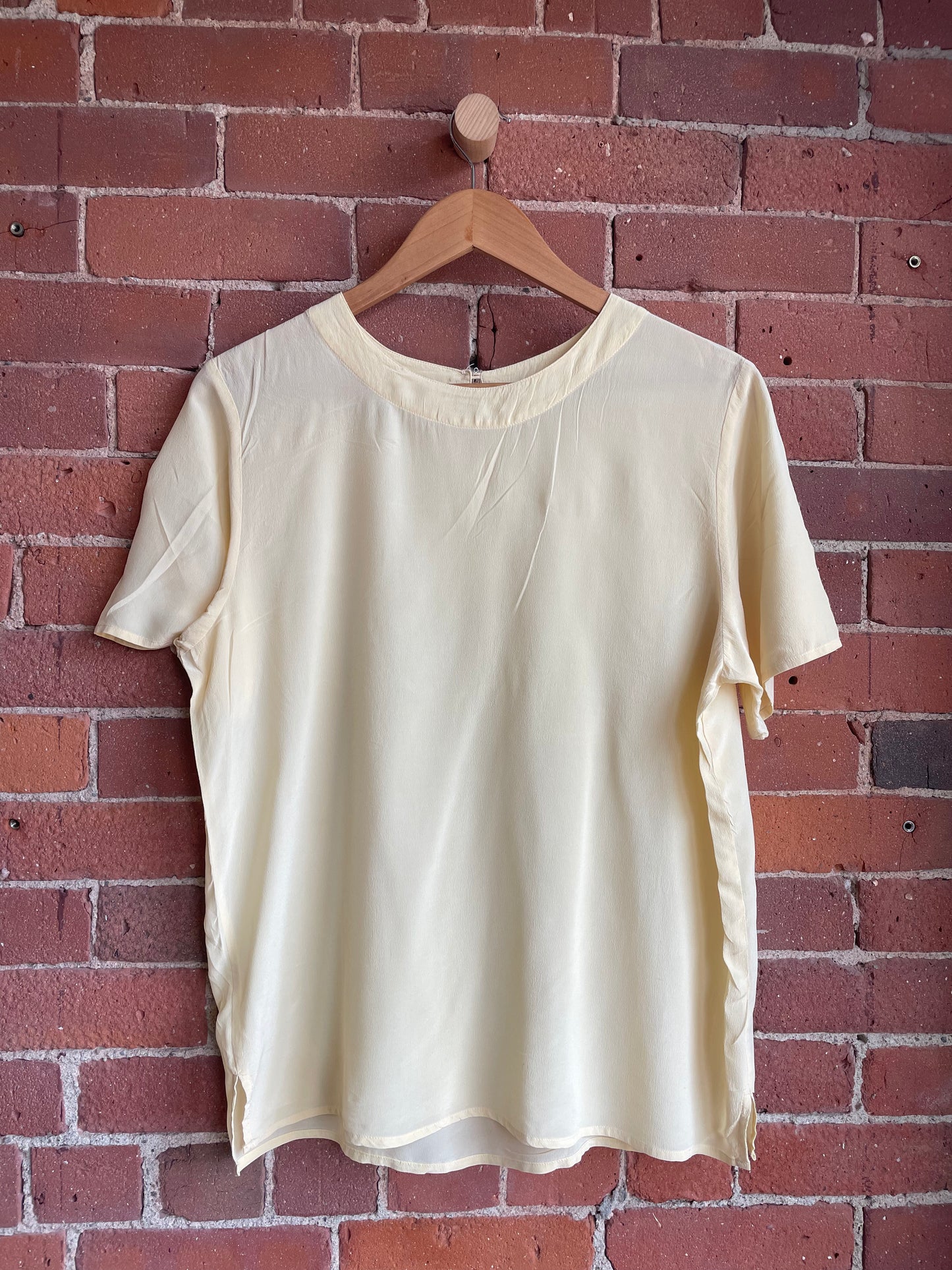 Vintage Silk Light Yellow Top SS2