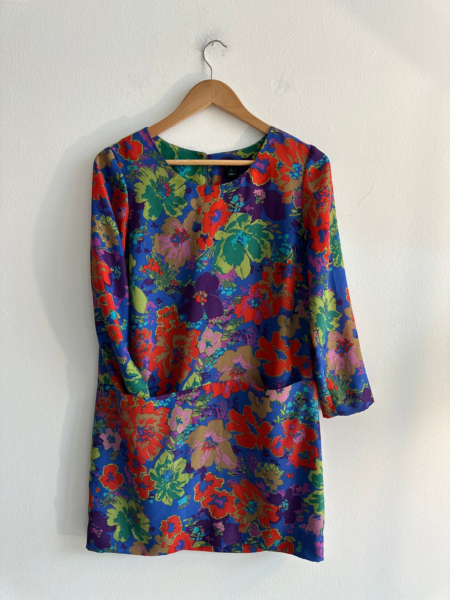 Silk floral mini dress SS 1