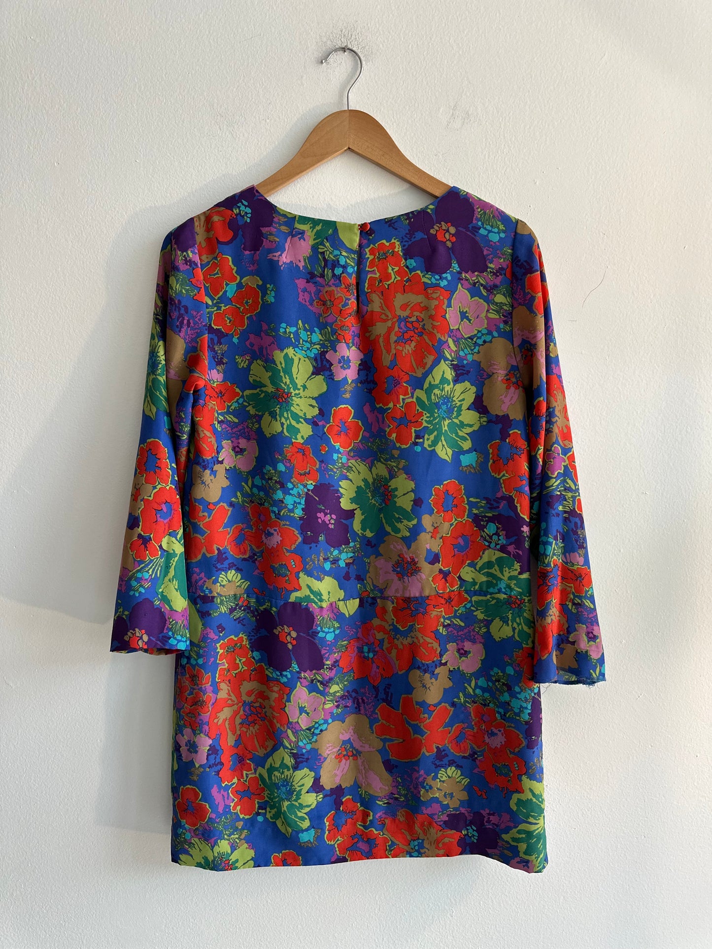 Silk floral mini dress SS 1