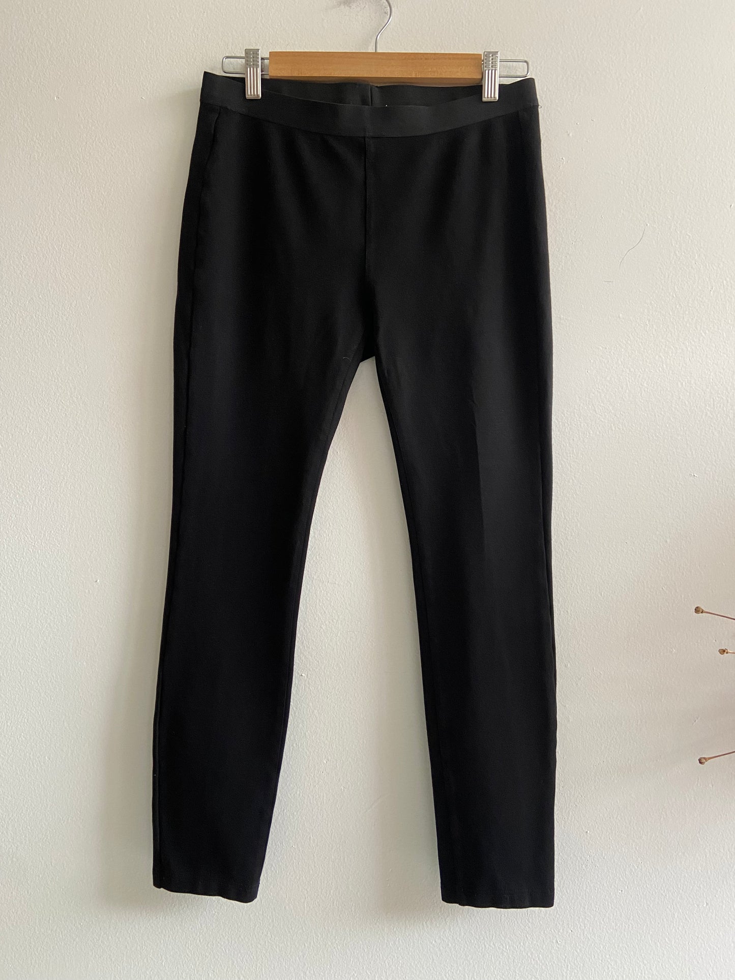 Eileen Fisher black stretch pants SS 1