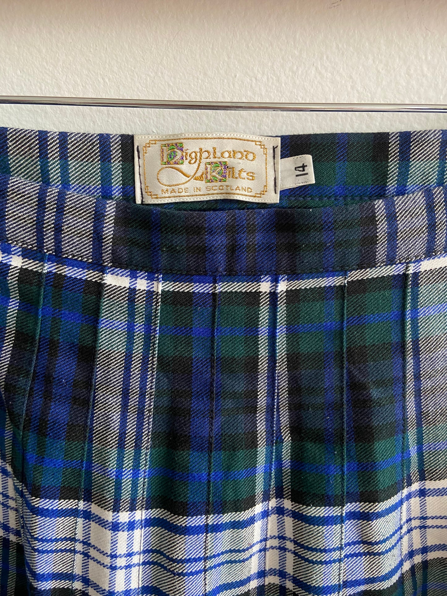 Vintage blues plaid kilt SS 1-2