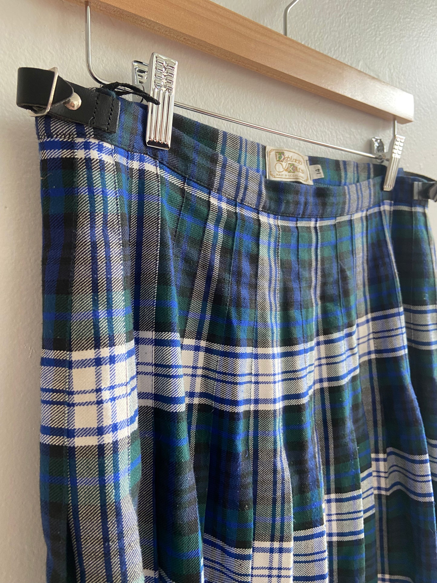 Vintage blues plaid kilt SS 1-2