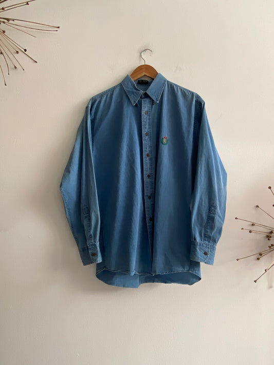 Denim cotton button-up SS 1-3