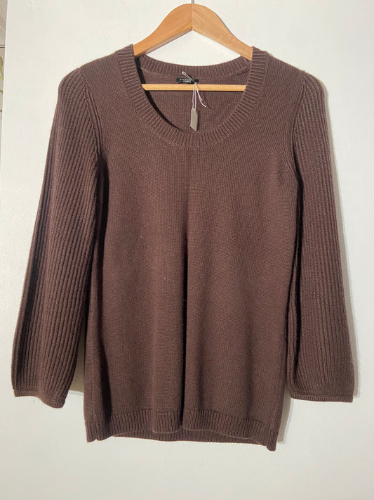 Brown cotton sweater SS 1