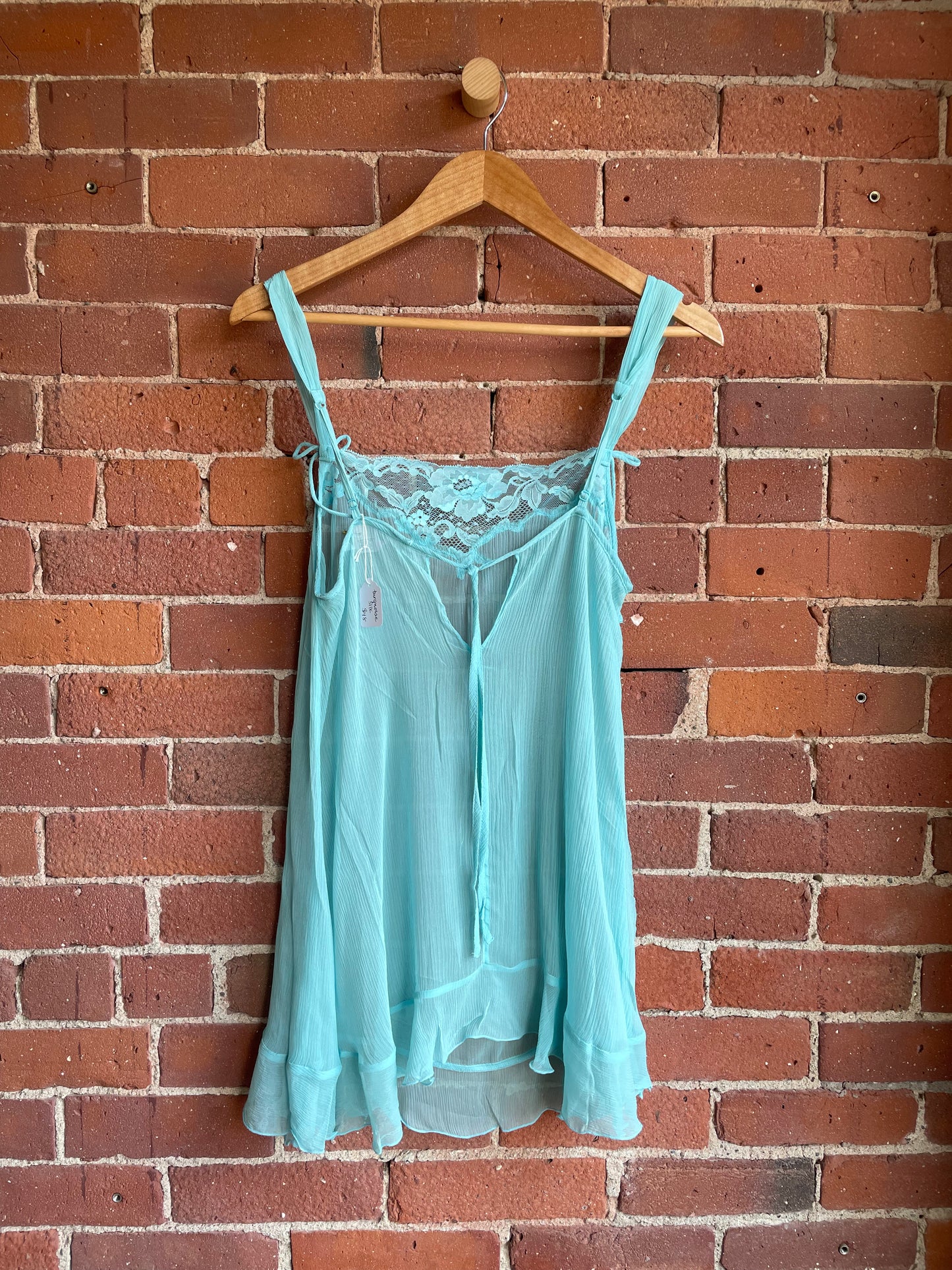 Turquoise Silk Slip SS1-2