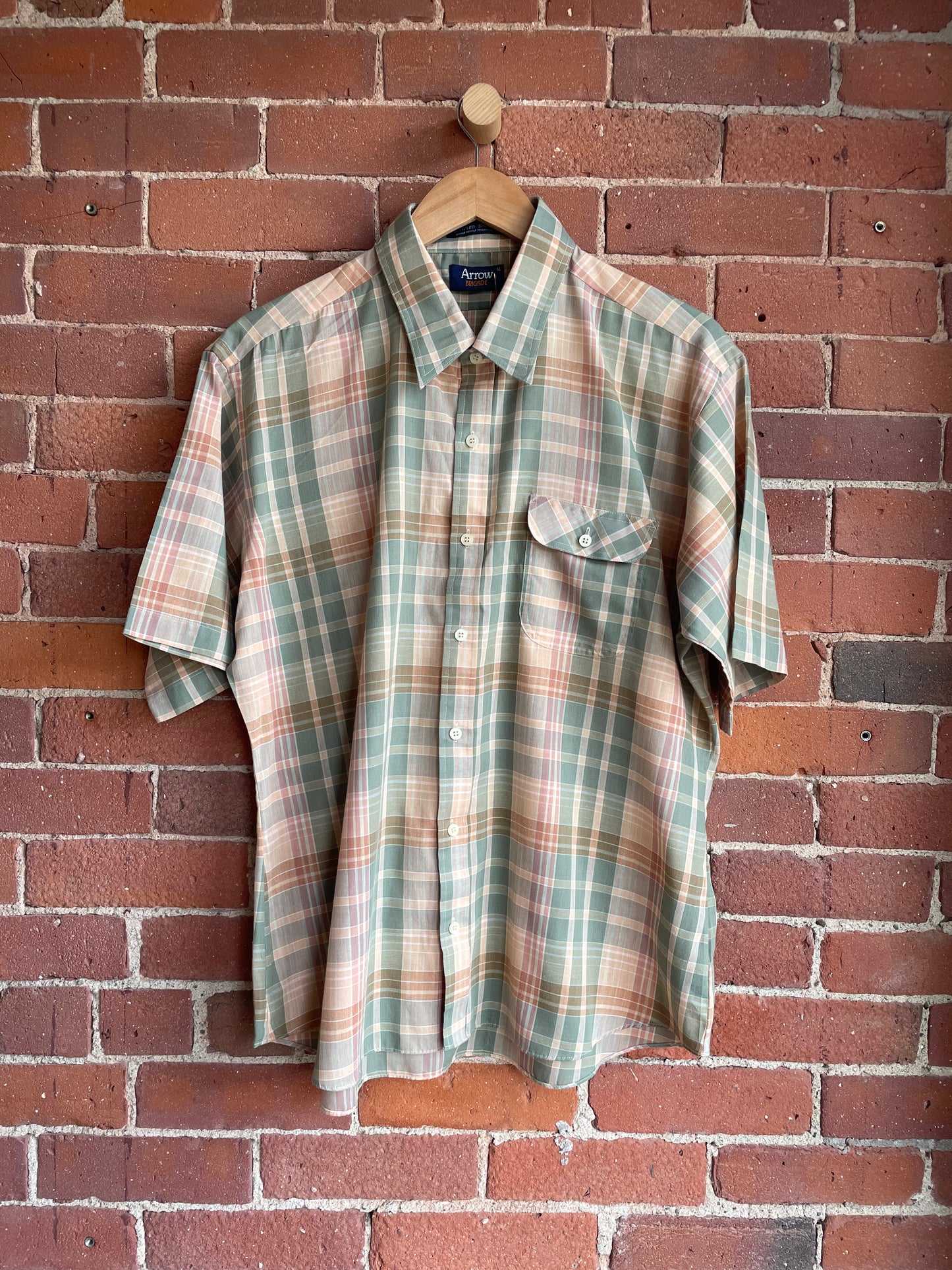 Pastel Plaid Lightweight Button Down SS2