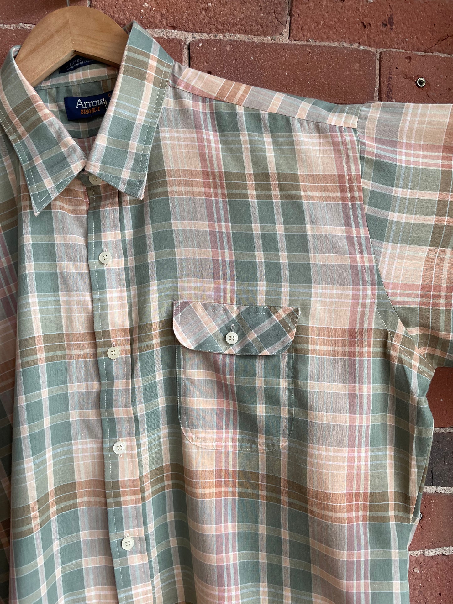 Pastel Plaid Lightweight Button Down SS2