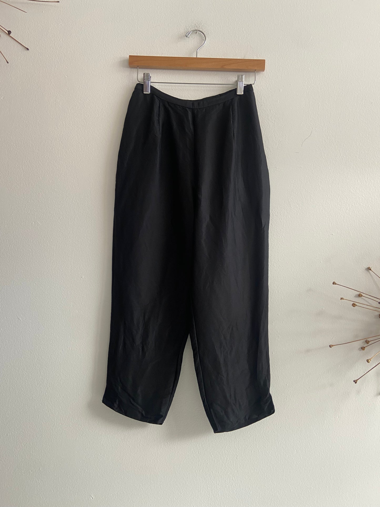 Black silk pants SS 1