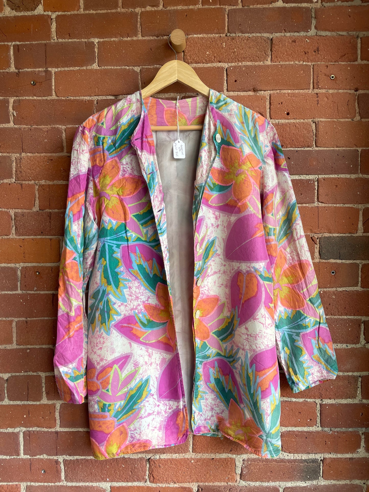 Floral Tropical Silk Light Jacket SS2