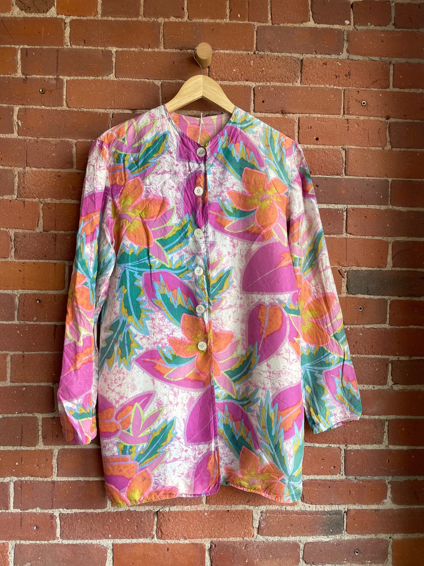 Floral Tropical Silk Light Jacket SS2