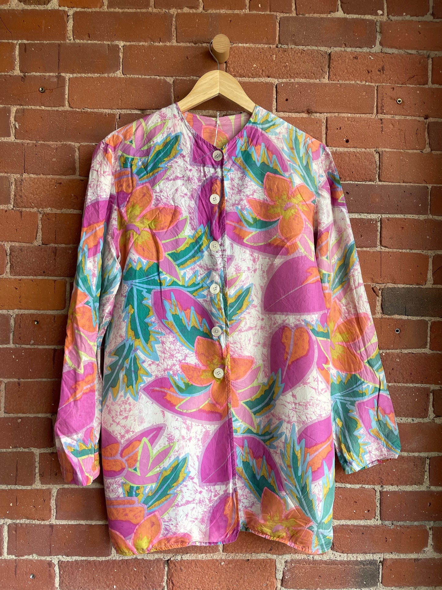 Floral Tropical Silk Light Jacket SS2