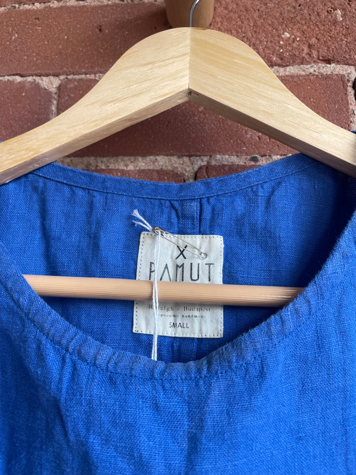 Pamut Blue Linen Top SS1-2