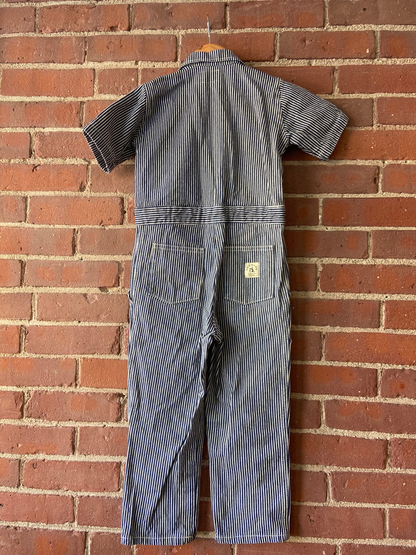 Little.Ones Hey Gang railroad stripe coveralls sz 4/5 (3,2)