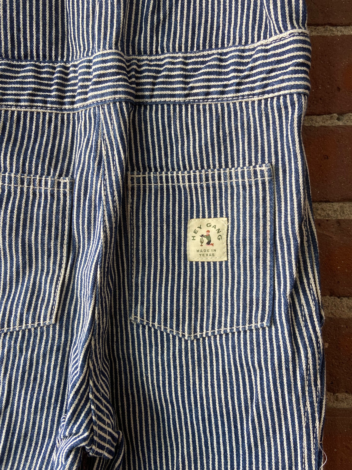 Little.Ones Hey Gang railroad stripe coveralls sz 4/5 (3,2)