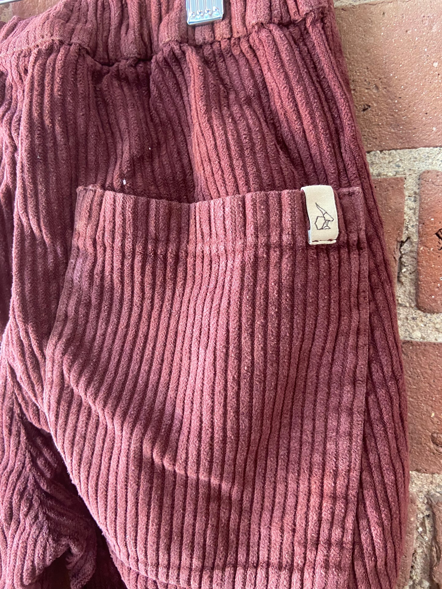 Little.Ones Bonnie and The Gang maroon cords sz 4T (3,1)