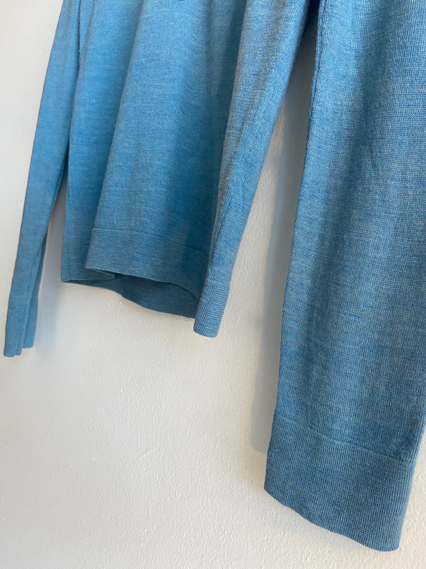 J Crew blue merino wool sweater SS 1