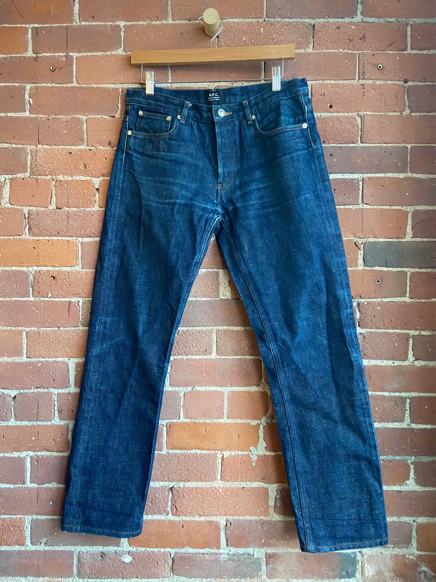 A.P.C. dark wash jeans SS 2