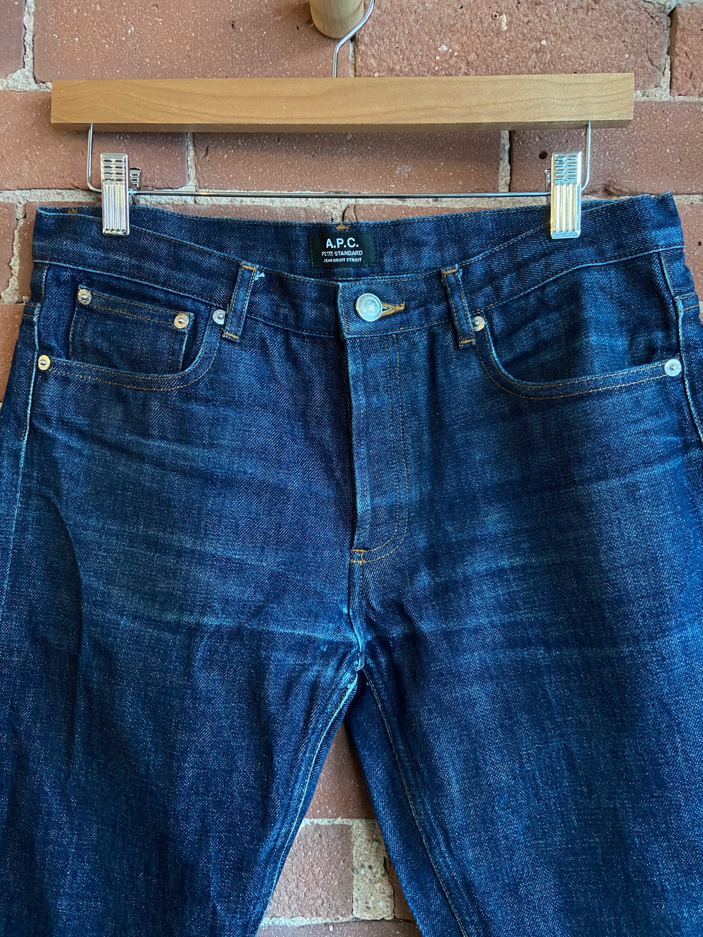 A.P.C. dark wash jeans SS 2