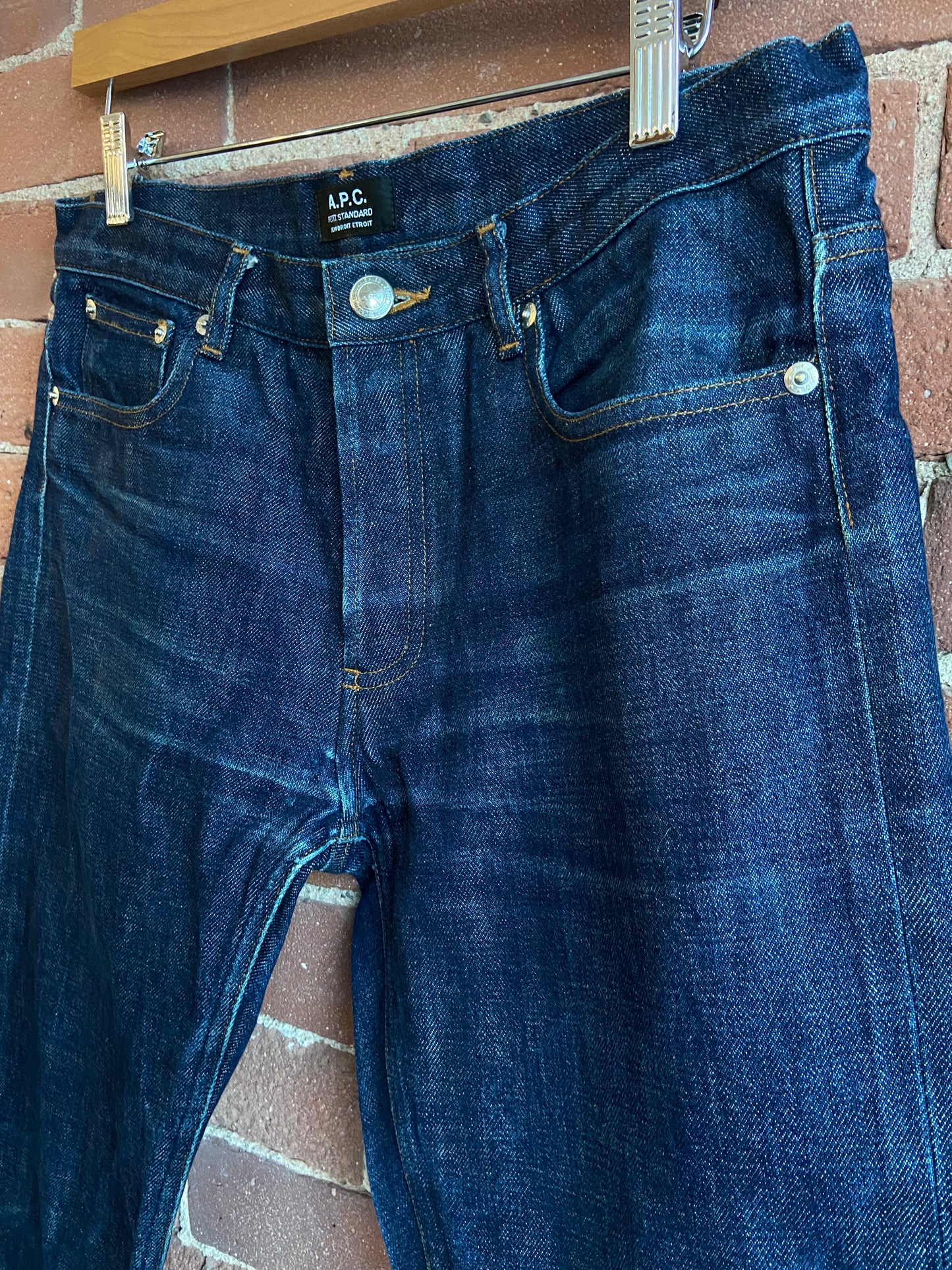 A.P.C. dark wash jeans SS 2