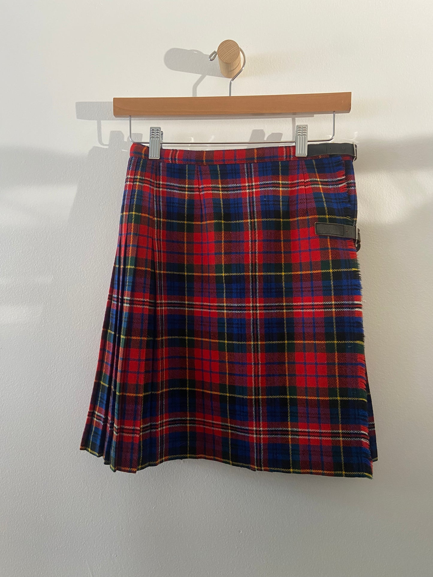 Tartan navy and red wool kilt SS 1