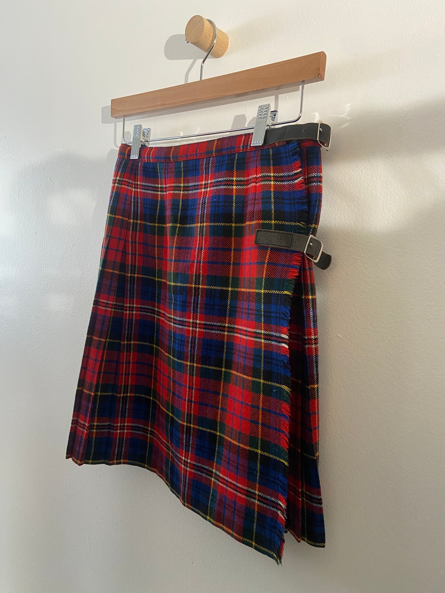 Tartan navy and red wool kilt SS 1