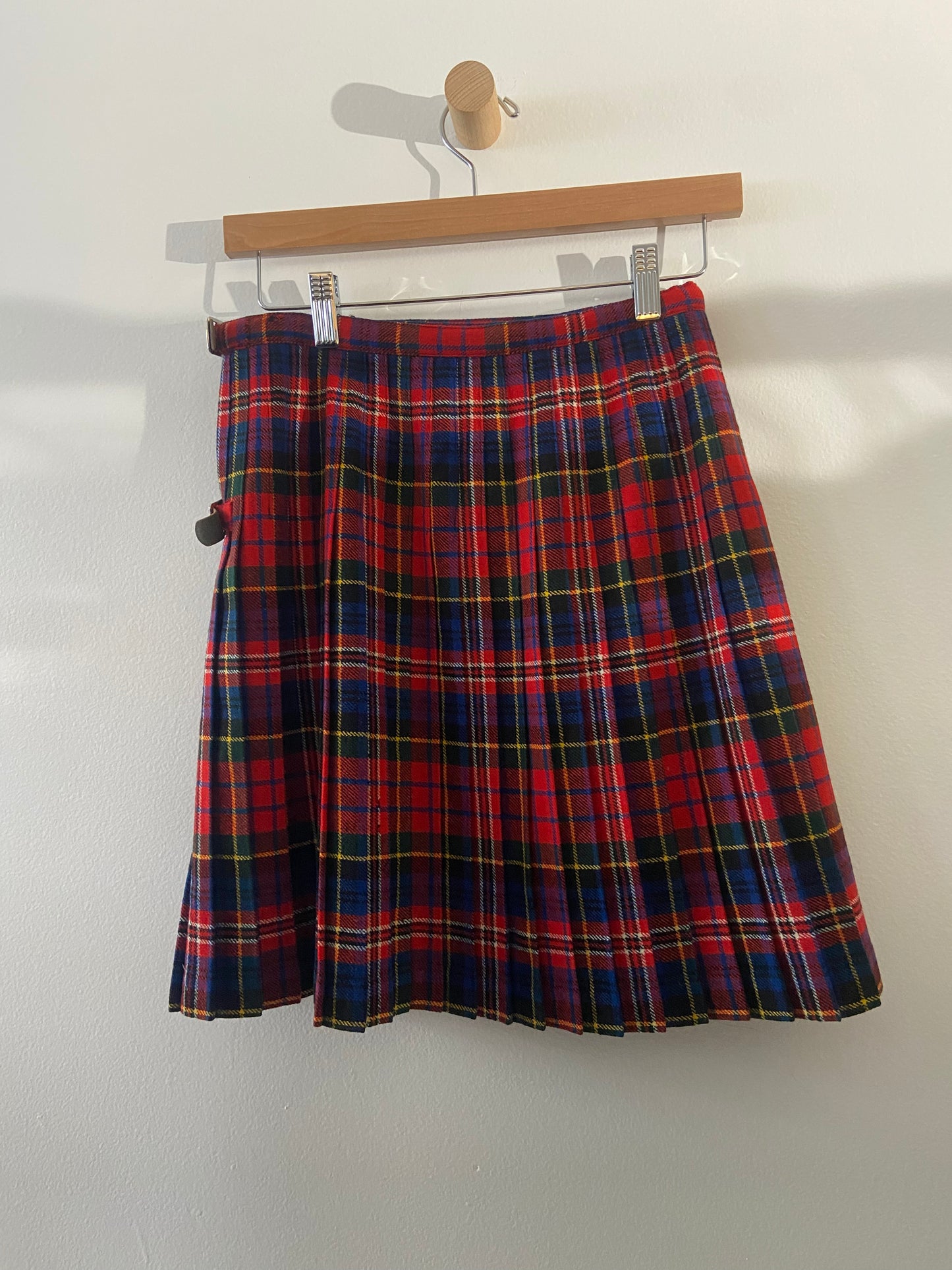 Tartan navy and red wool kilt SS 1