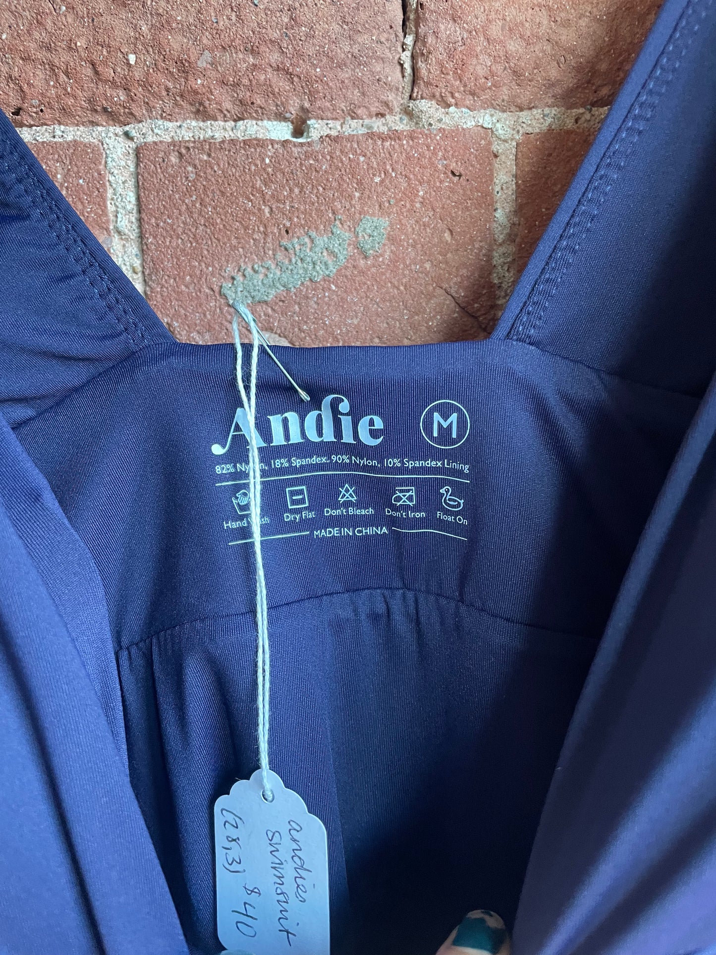 Andie Navy Swimsuit "M" SS2