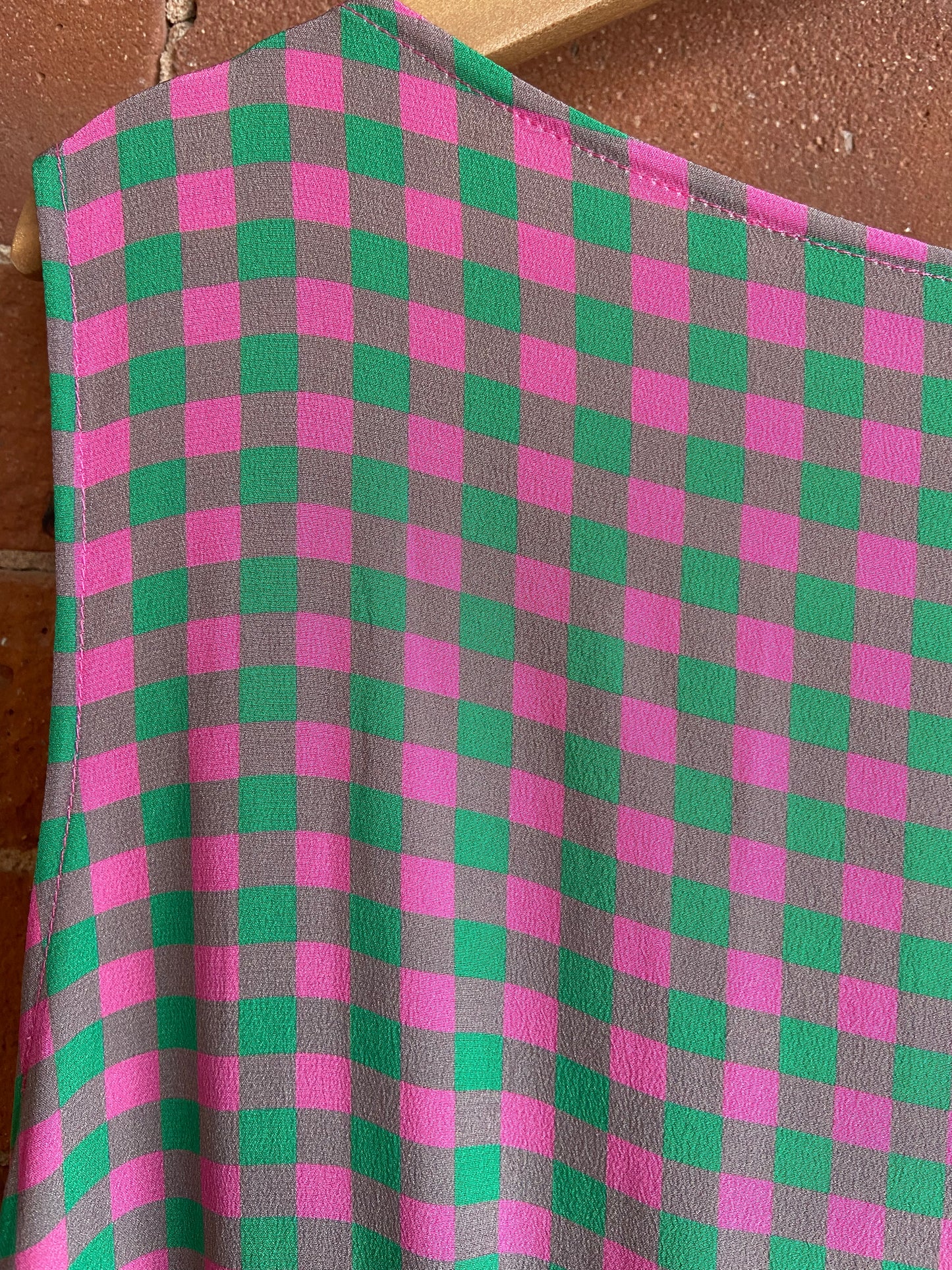 Caro Editions silk pink and green frock SS 3