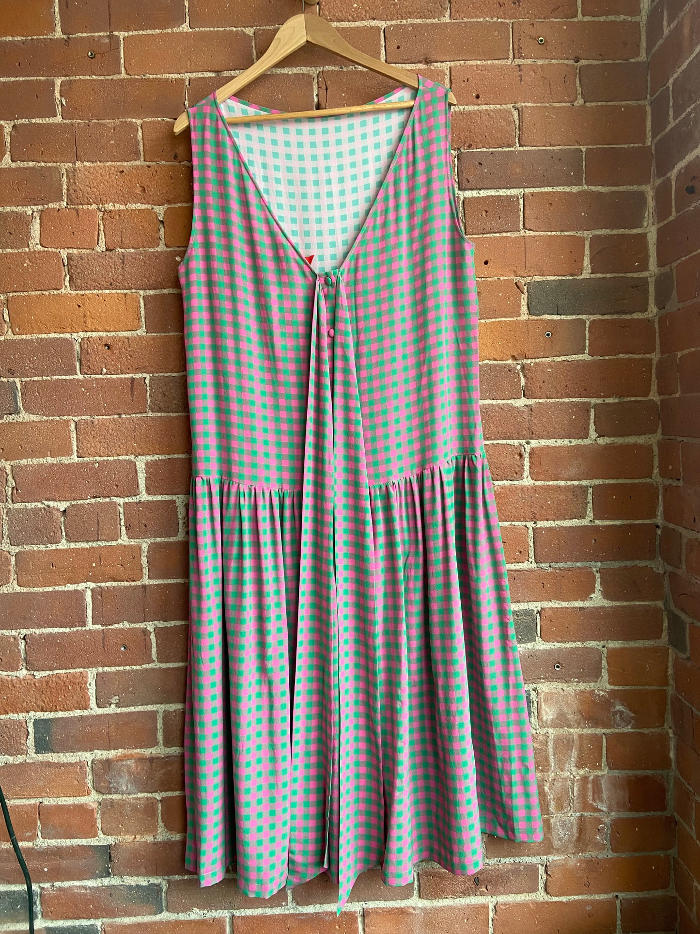 Caro Editions silk pink and green frock SS 3