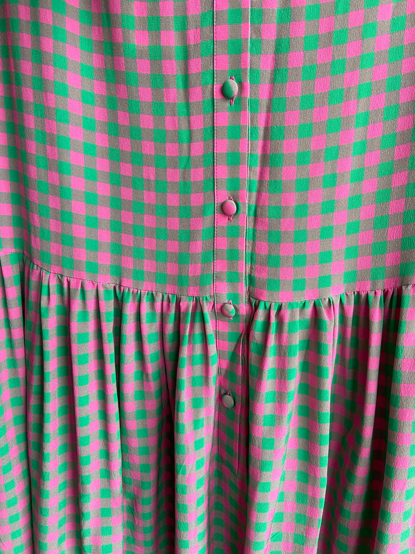 Caro Editions silk pink and green frock SS 3