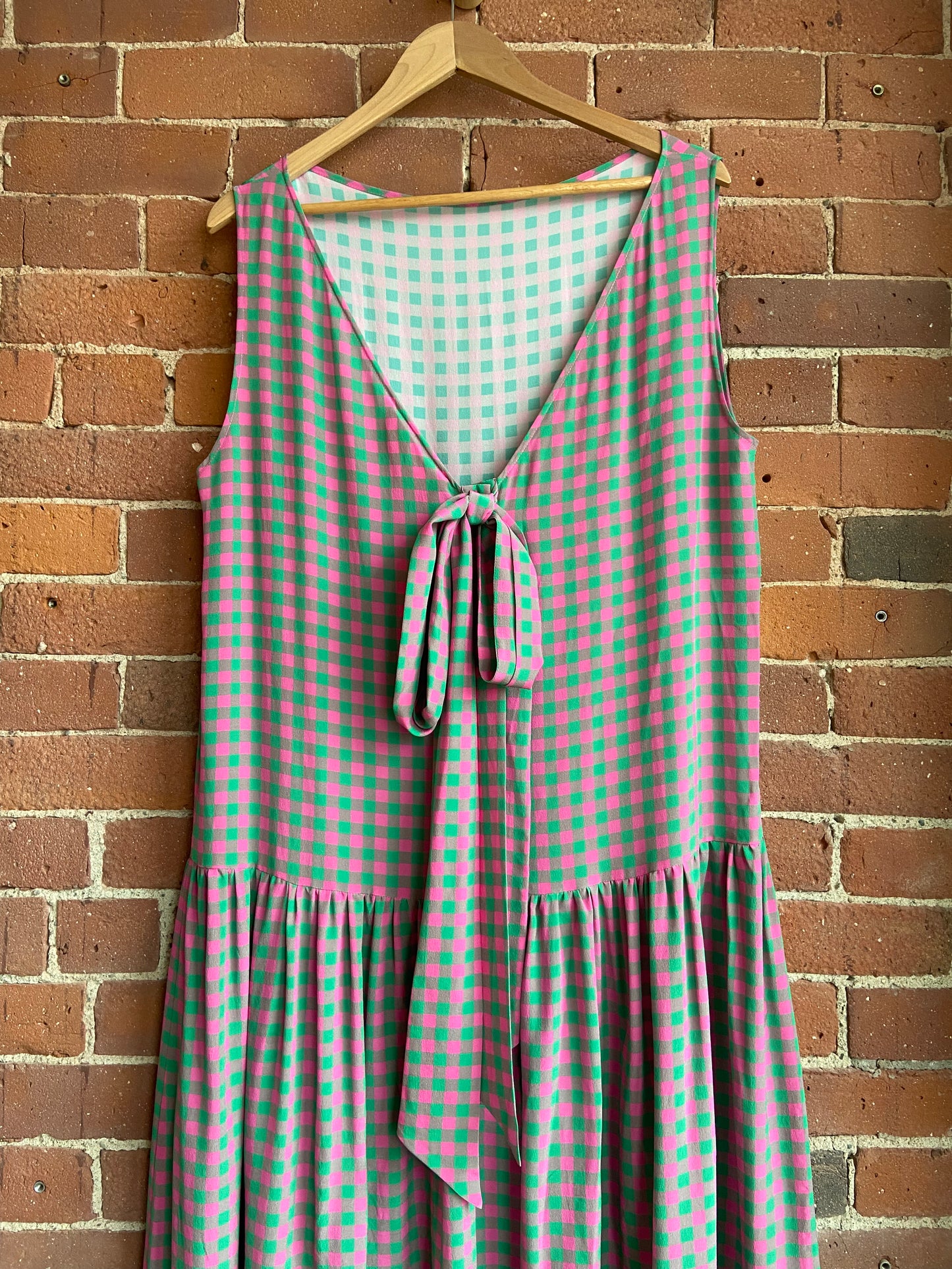Caro Editions silk pink and green frock SS 3