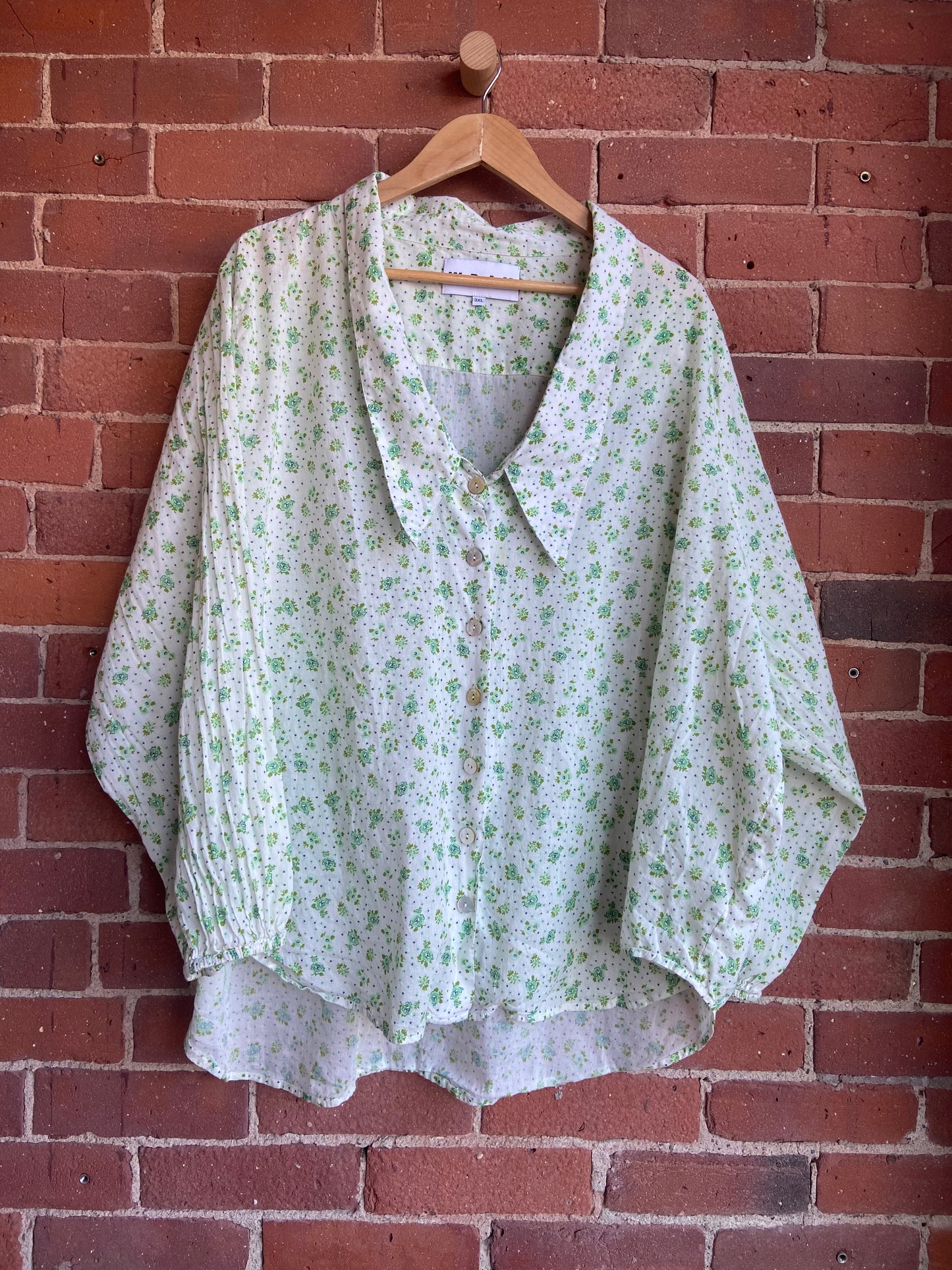 Wray top green flowers SS 3