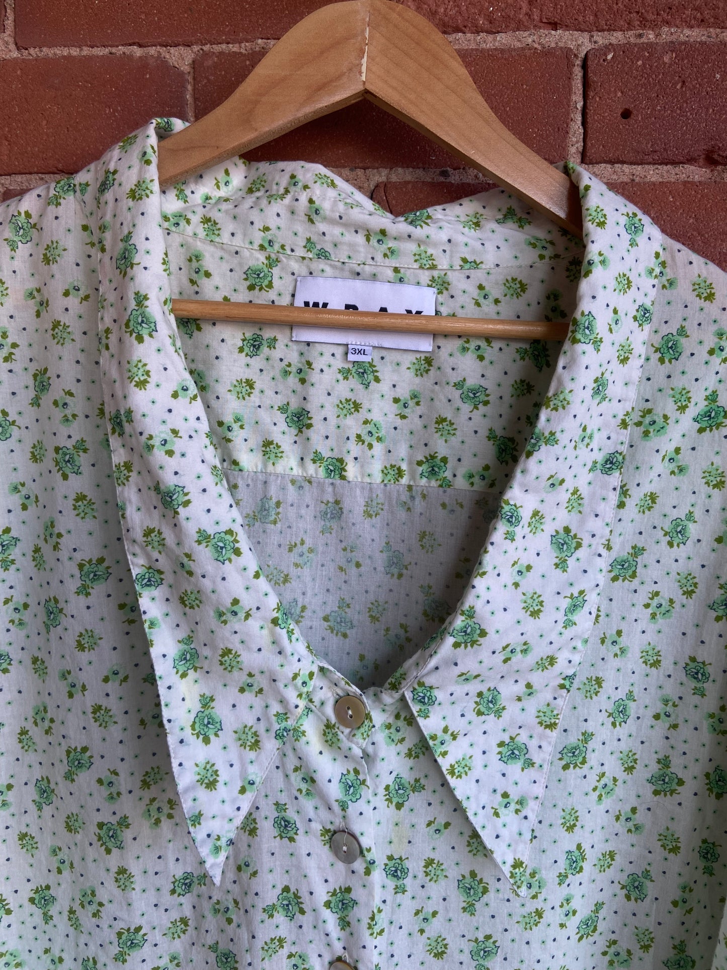 Wray top green flowers SS 3