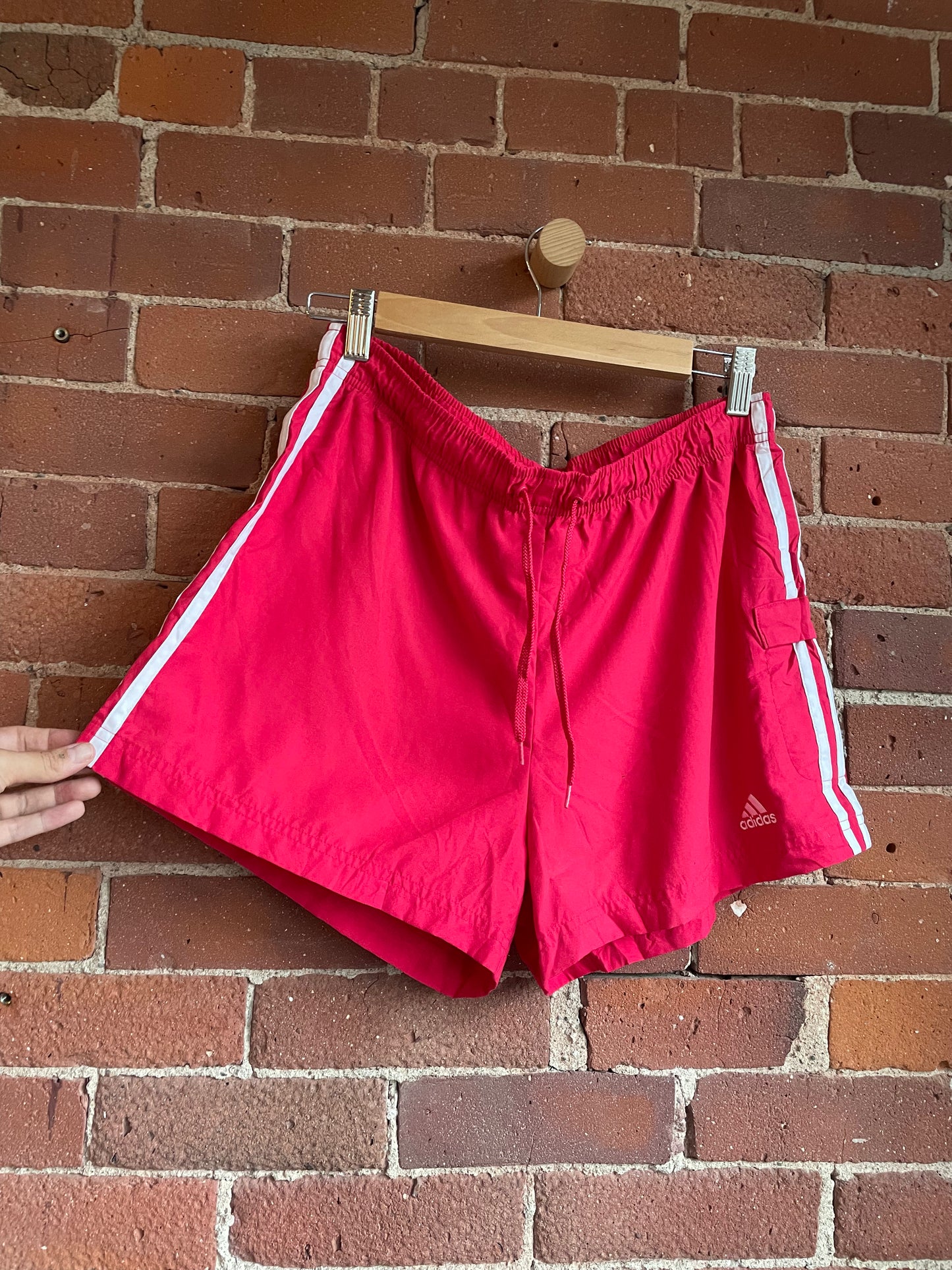 Adidas Strawberry Red Track Shorts SS1-2