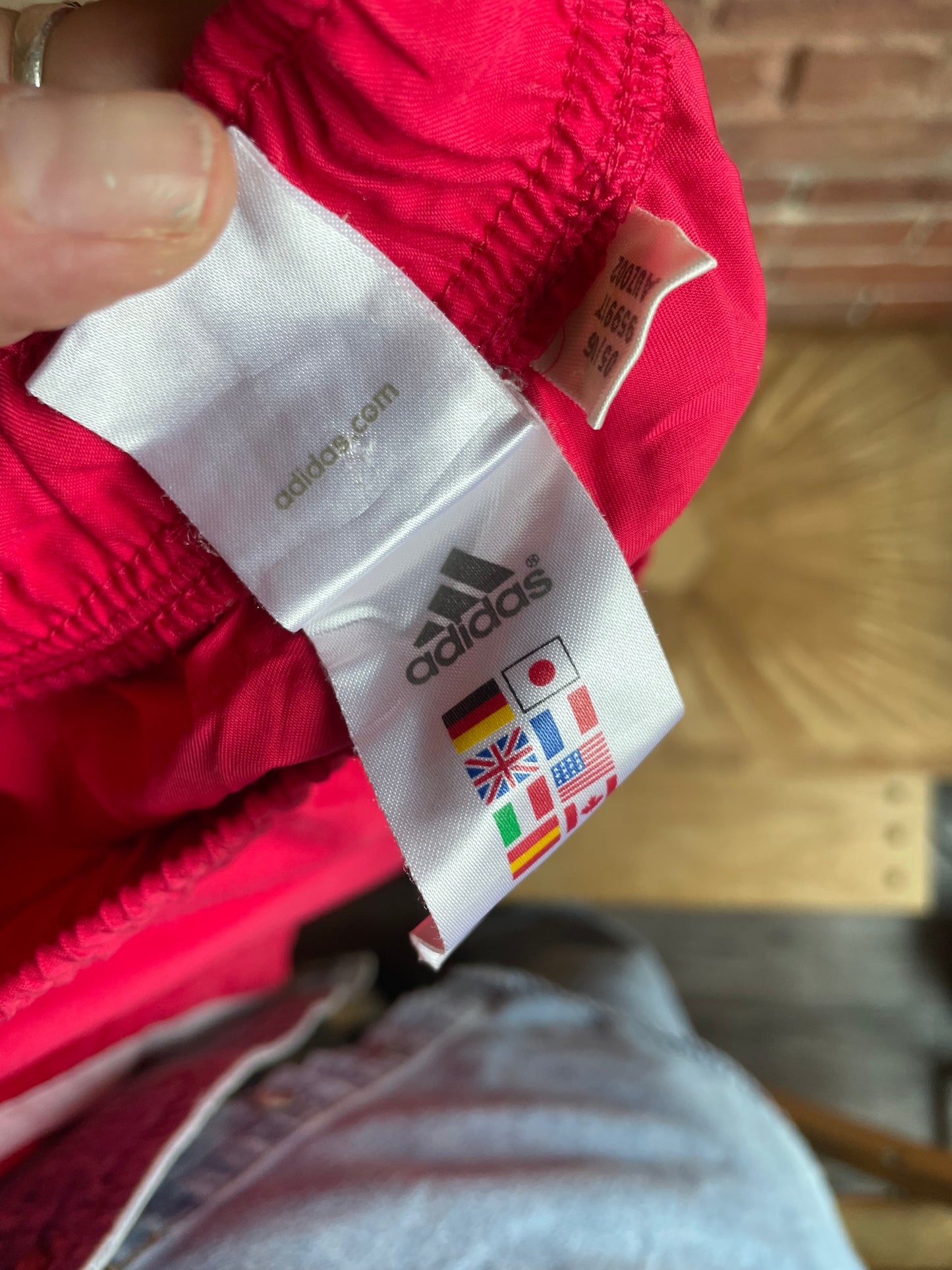 Adidas Strawberry Red Track Shorts SS1-2