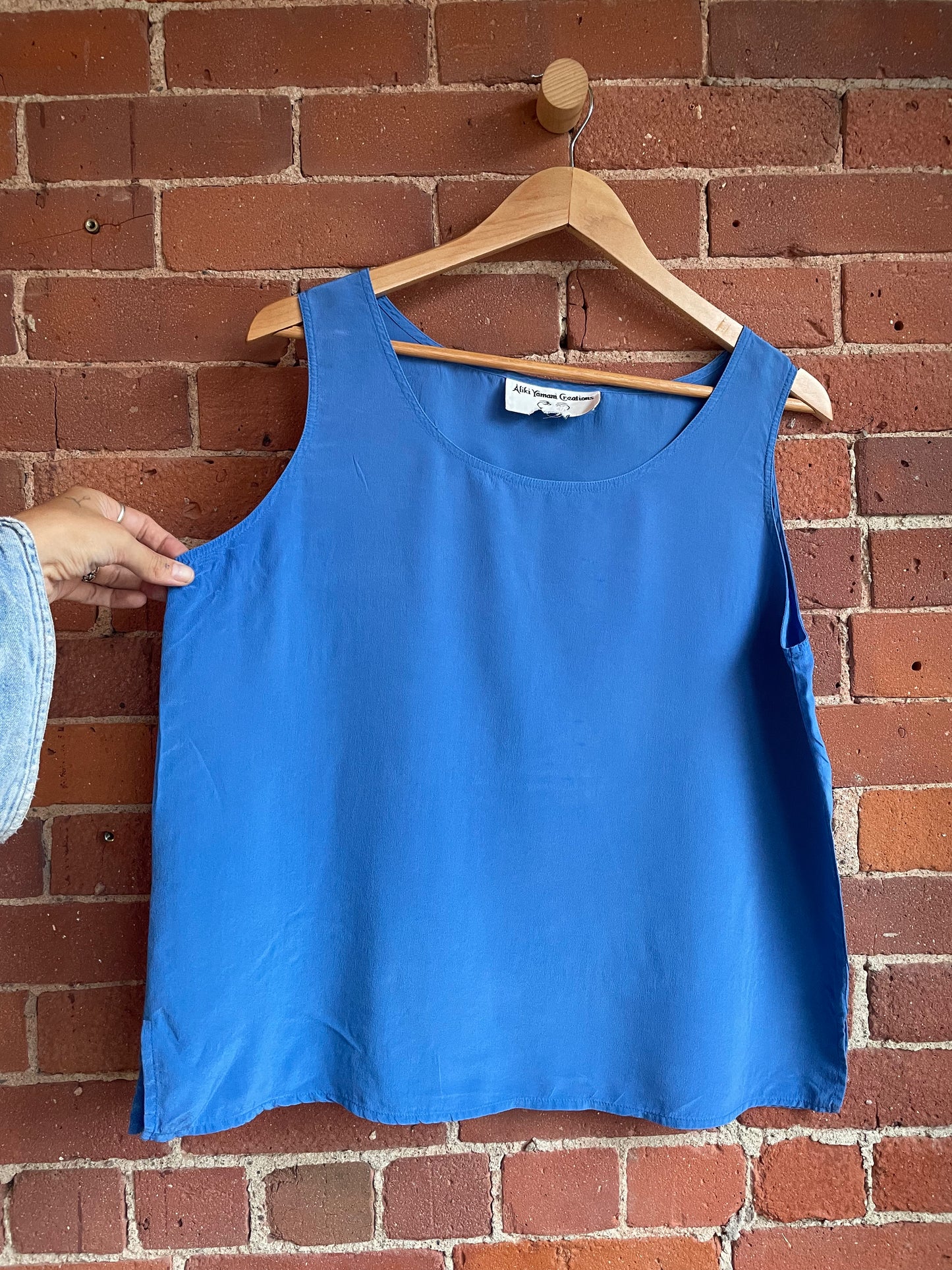 Blue Silk Tank SS2