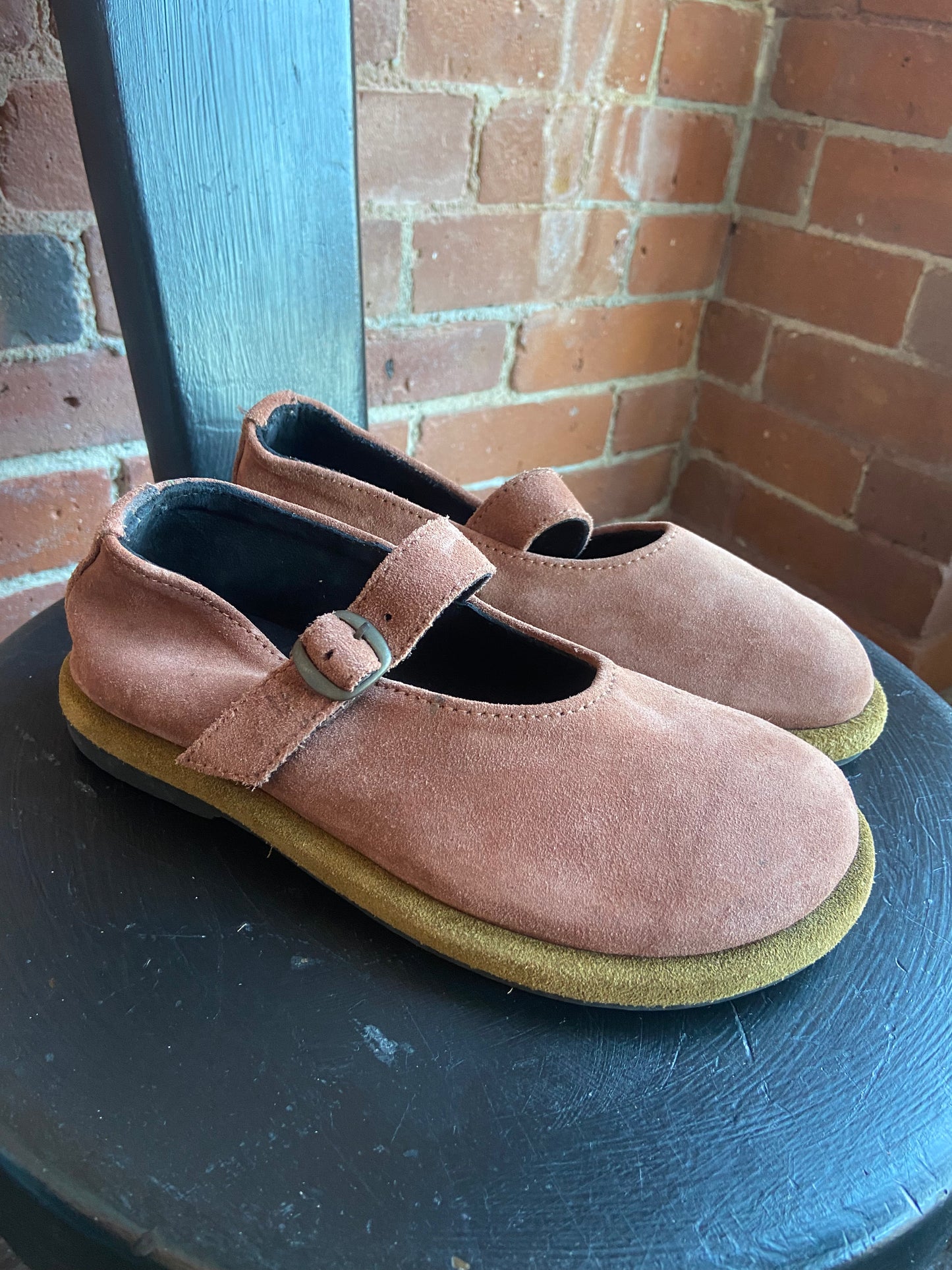 Handmade suede Mary Janes new size 39